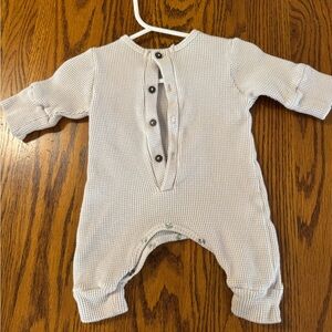 Creamy Beige Waffle One Piece